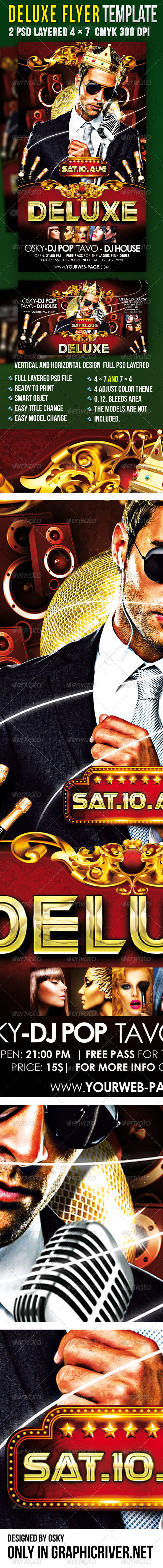 Deluxe Flyer Template - Clubs & Parties Events