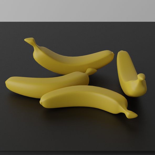 Cartoon Banana - 3Docean 34613532