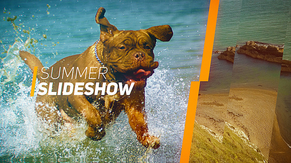 Summer Slideshow Video Displays template preview