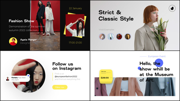 Fashion Event Slideshow broadcast-packages template preview