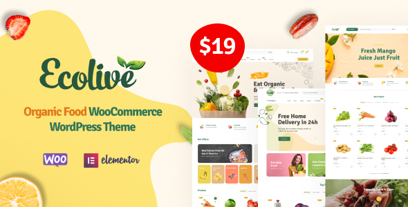 Ecolive - Organic Food WooCommerce WordPress Theme