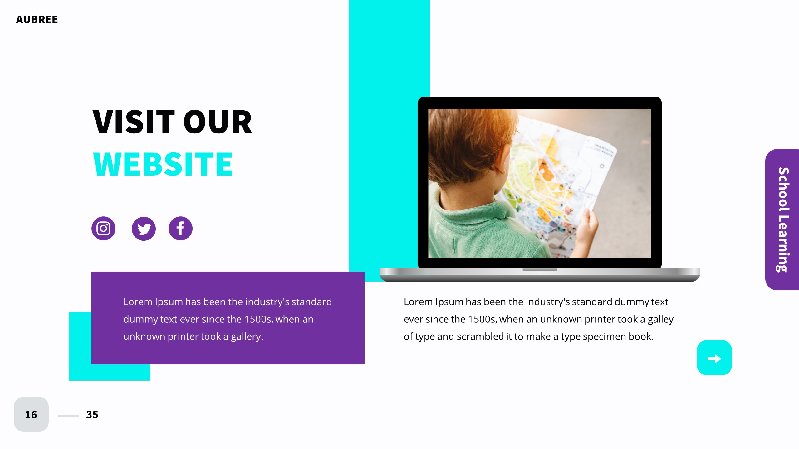 School Learning Google Slides Template by imoodev GraphicRiver