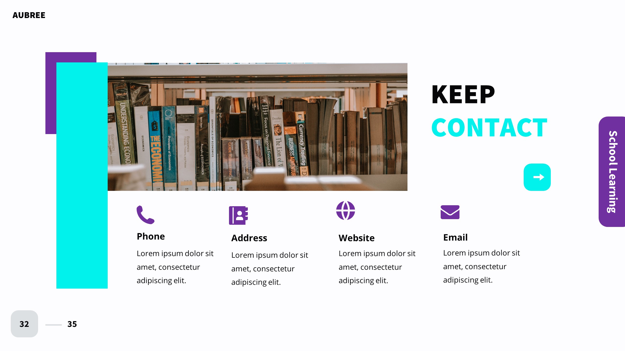 School Learning Google Slides Template by imoodev GraphicRiver