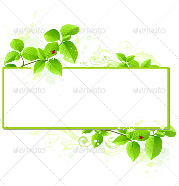 Green Banner - Backgrounds Decorative
