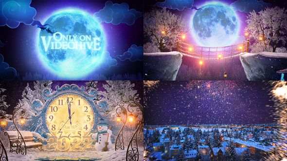 Countdown For Christmas 2022 New Year Countdown And Christmas Card 2022 By Black_Square | Videohive