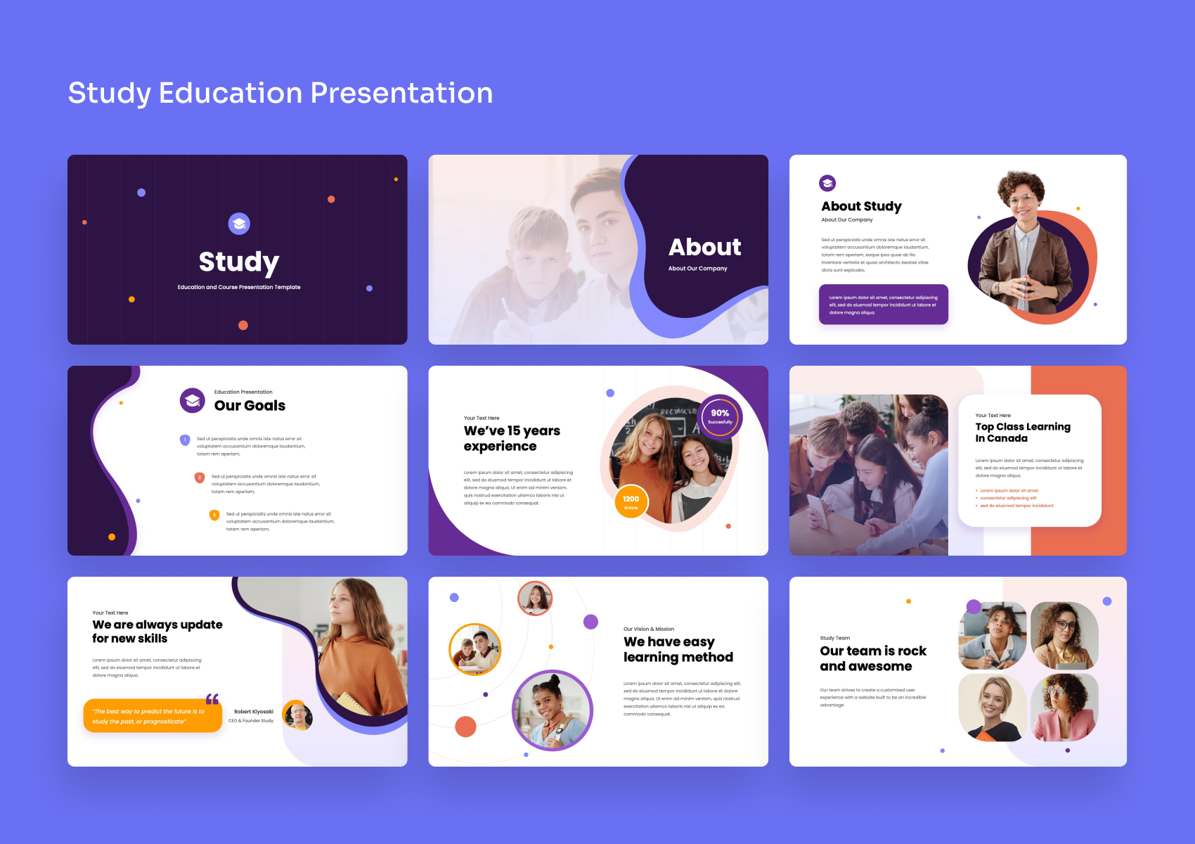 Study - Education Google Slides Presentation, Presentation Templates