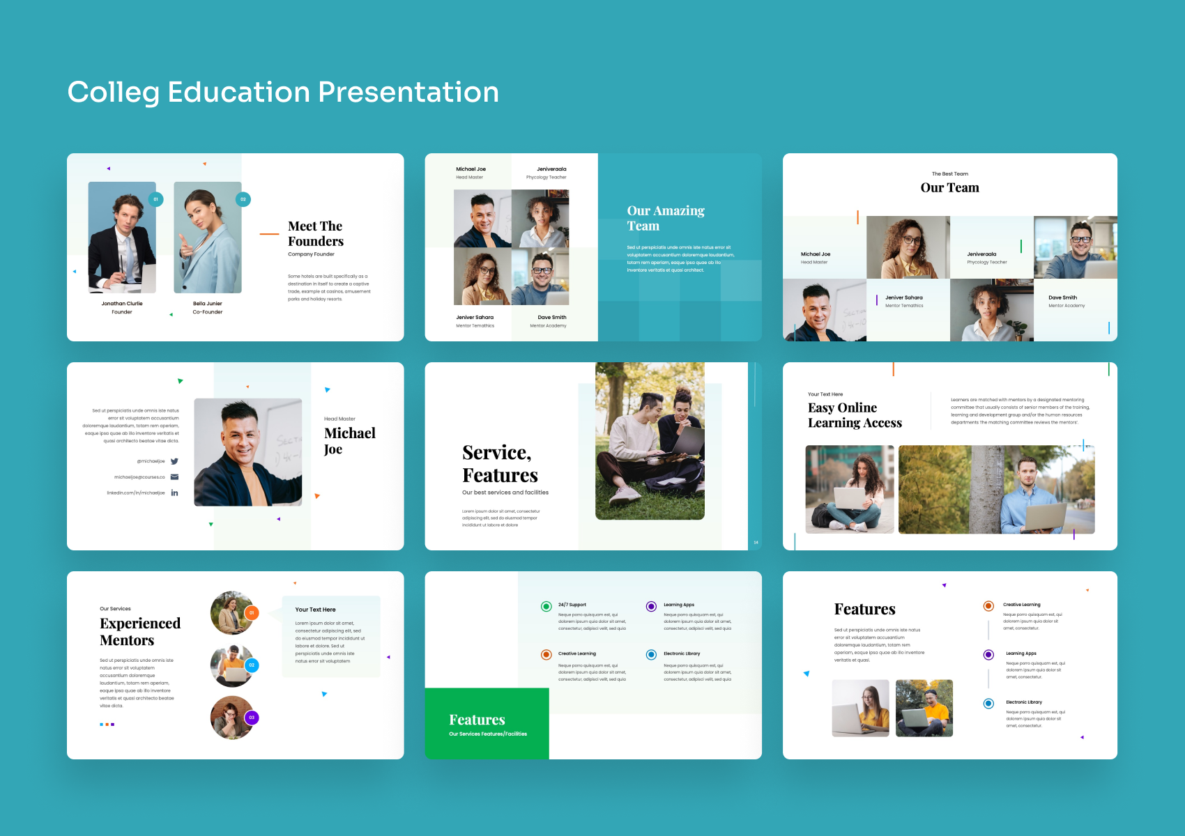 college presentation google slides