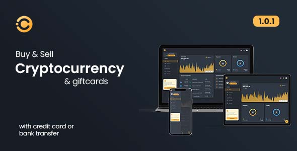 Cryptonite - Multi featured Crypto buy & sell software with Giftcard marketplace