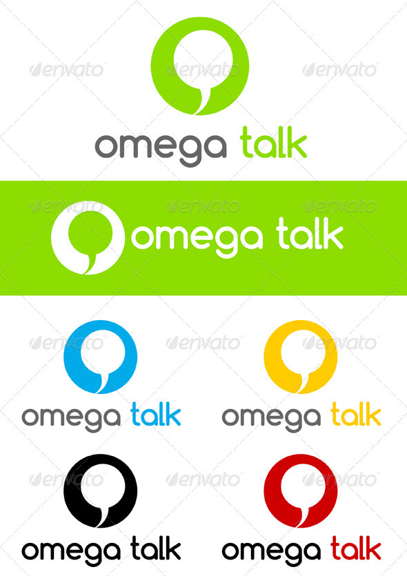 Omega Talk - Symbols Logo Templates
