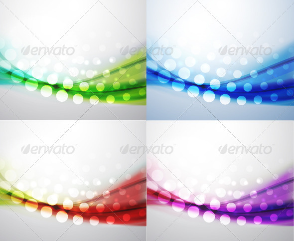 Colorful Dotted Wavy Backgrounds - Backgrounds Decorative