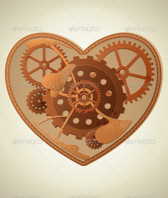 Steampunk Heart - Valentines Seasons/Holidays