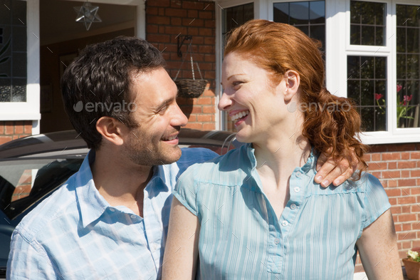 A couple face to face - Stock Photo - Images