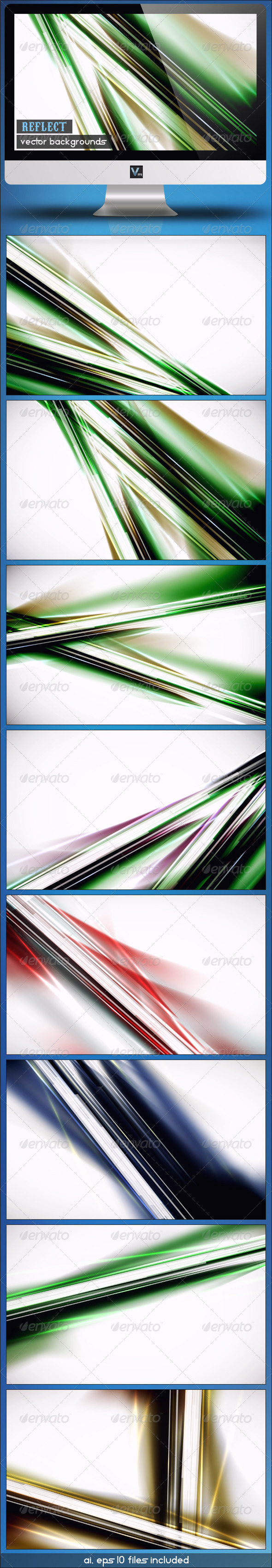 Reflect - Vector Backgrounds - Backgrounds Decorative