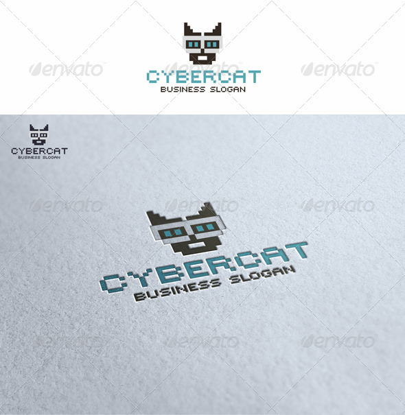 Cybercat - Animals Logo Templates