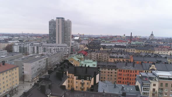 Aerial View of Stockholm City