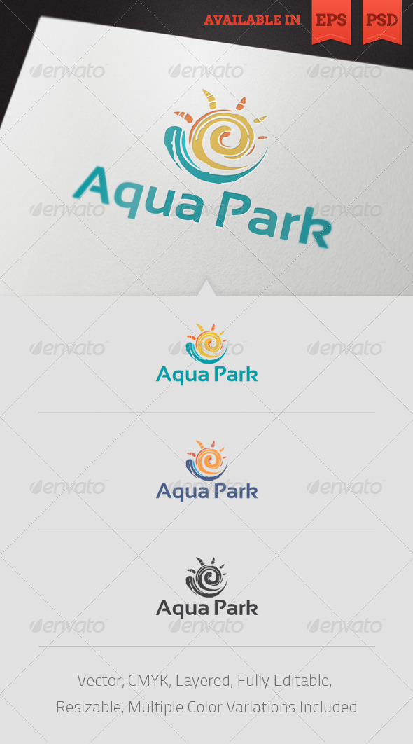 Aqua Park Logo Template - Nature Logo Templates