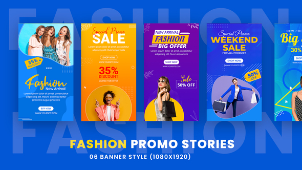 Fashion Promo Stories Banners