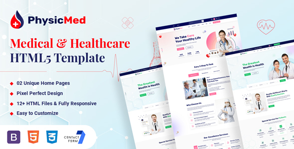 Physicmed - Health & Medical care HTML5 Template