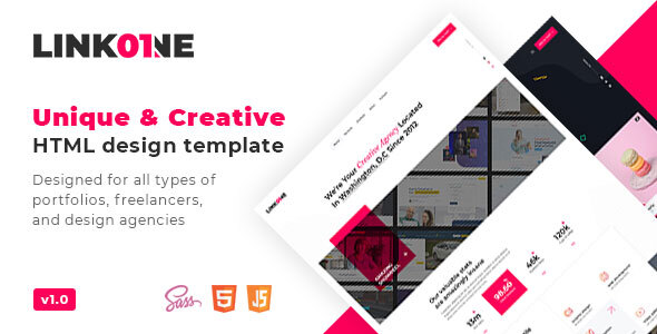 Marvelous Linkone - Creative agency and portfolio html template