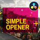 Simple Opener | For DaVinci Resolve - VideoHive Item for Sale