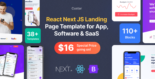 Good Custar - React Next JS Landing Page Template