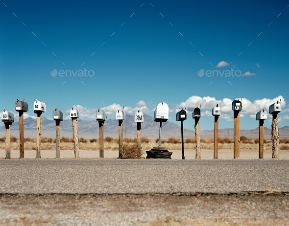 Post boxes - Stock Photo - Images