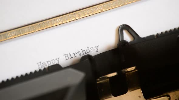 Typing Happy Birthday, Stock Footage | VideoHive