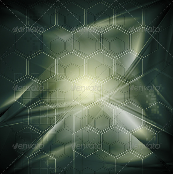 Abstract tech background with geometrical elements - Backgrounds Decorative