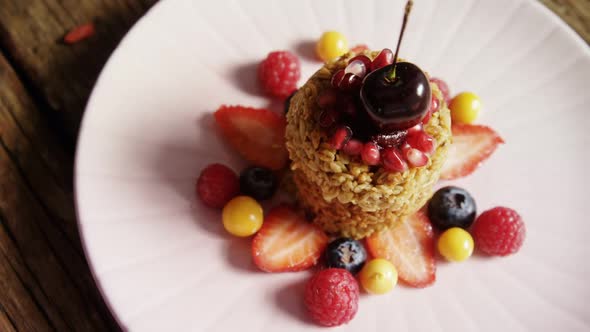 Healthy breakfast in a plate alt