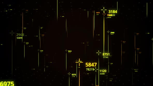 Abstract futuristic technology for space measuring alt