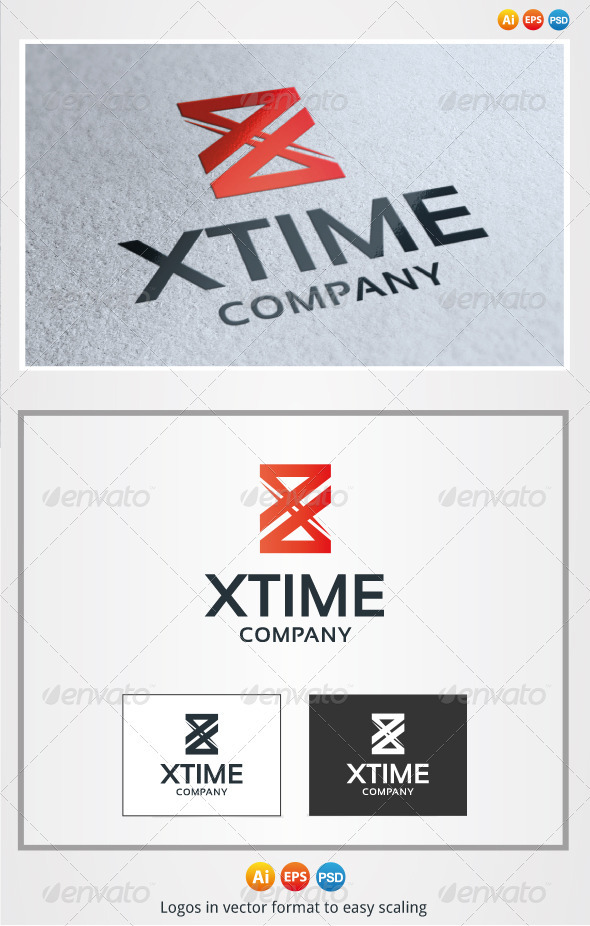 X Time Logo - Letters Logo Templates