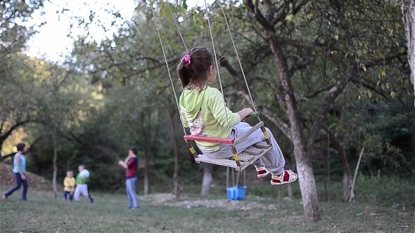 Girl On Swing 2