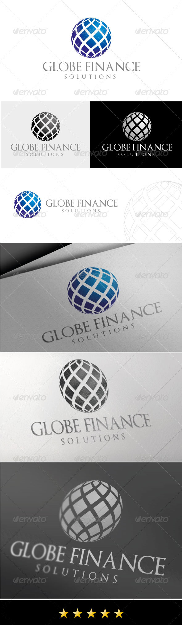 Globe Finance Logo - Vector Abstract