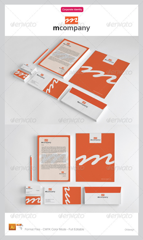 Mcompany Corporate Identity Package - Stationery Print Templates