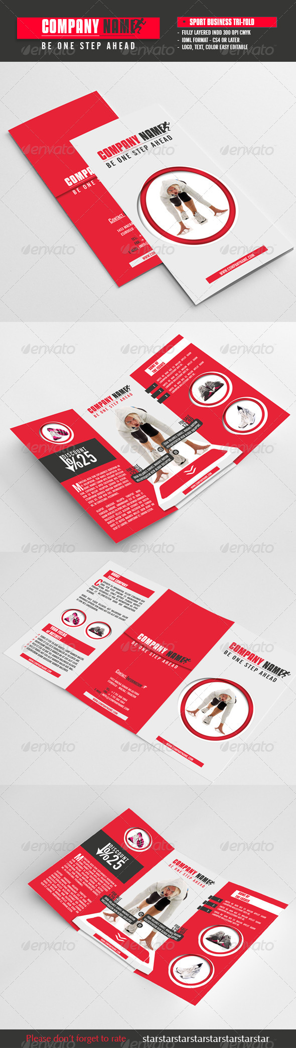Sport Business Tri-Fold - Brochures Print Templates