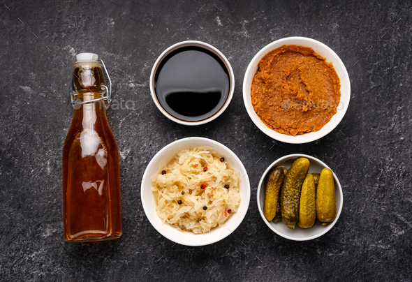 Variety of fermented foods for strong immunity and healthy gut