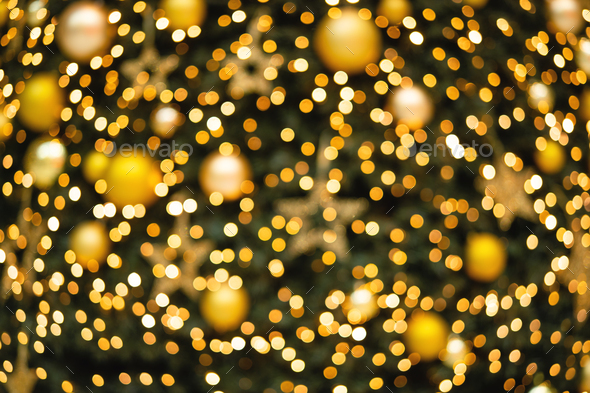 Abstract Christmas background with shining lights - Stock Photo - Images