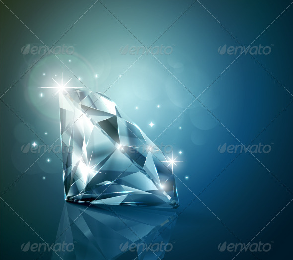 Shiny diamond background - Man-made Objects Objects
