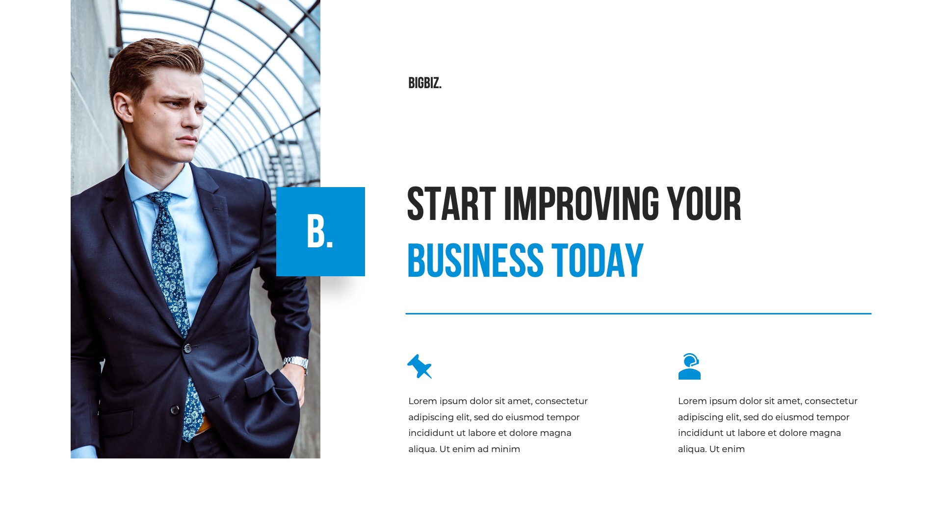 BIGBIZ - Corporate Business PowerPoint Template, Presentation Templates