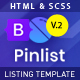 Pinlist - Directory, Classifieds and Jobs Multipurpose Bootstrap5 HTML5 Listing Template