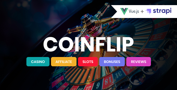 Awesome Coinflip - VueJS Strapi Casino Affiliate & Gambling Template