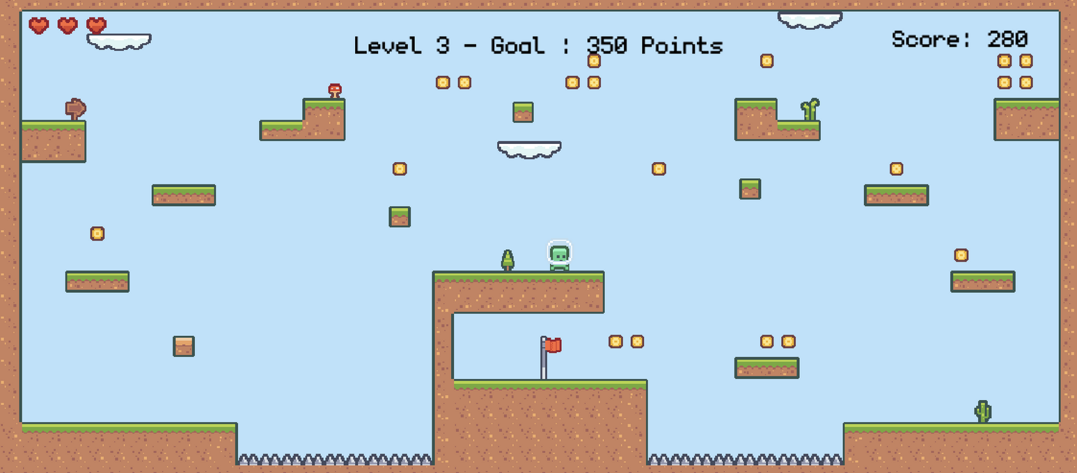 Pixel Platformer - HTML 5 - Phaser 3 Platform Game Template by shohan4556