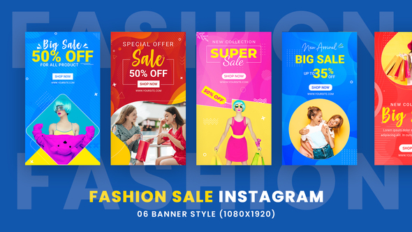Fashion Sale Instagram Stories Banners