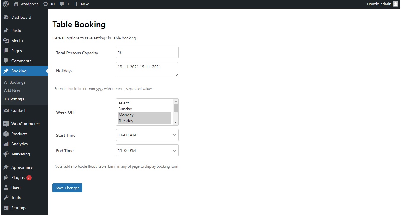 Quick table booking by PerceptionSystemLabs | CodeCanyon