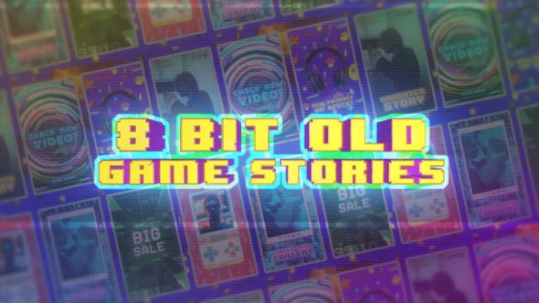 8 Bit Old Game Social Media Stories