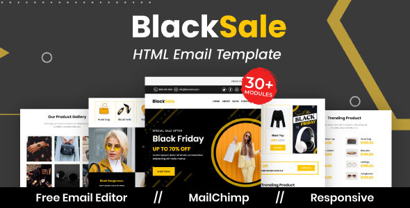Blacksale - Multipurpose Responsive Email Template