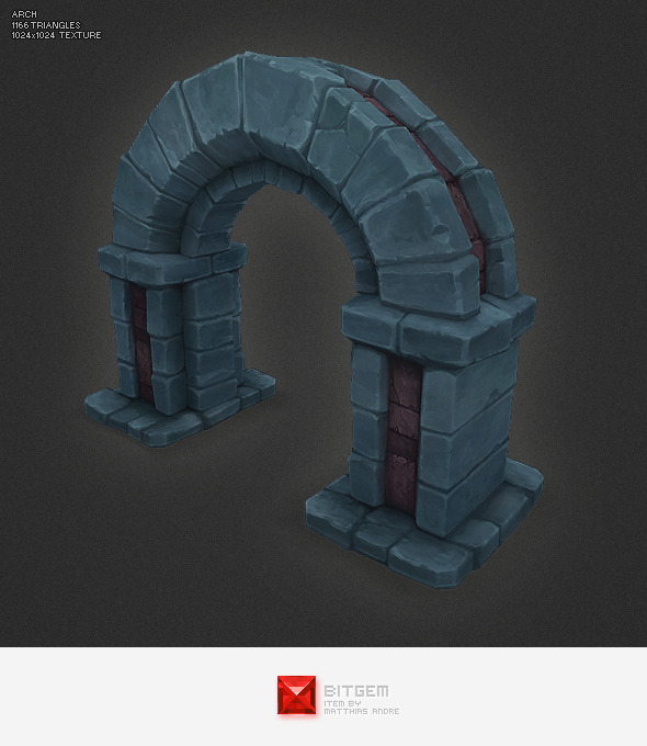 Low Poly Dungeon - 3Docean 3162265