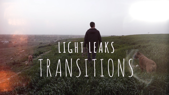 Light Transitions for Premiere Pro + 100 Light Leaks Pack