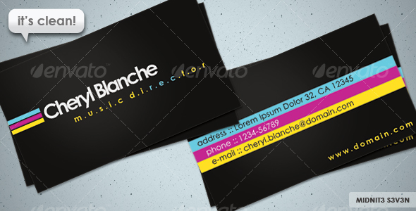 Clean CMYK Business Card - Creative Business Cards