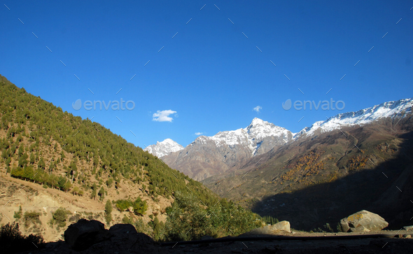 Himalayan landscape. Ladakh, India - Stock Photo - Images